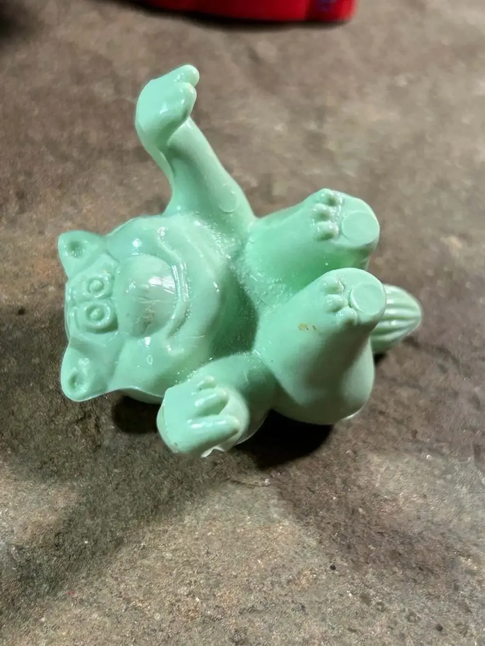 Vintage Kellogg's Cereal mint green Raccoon Cereal Bowl Hanger